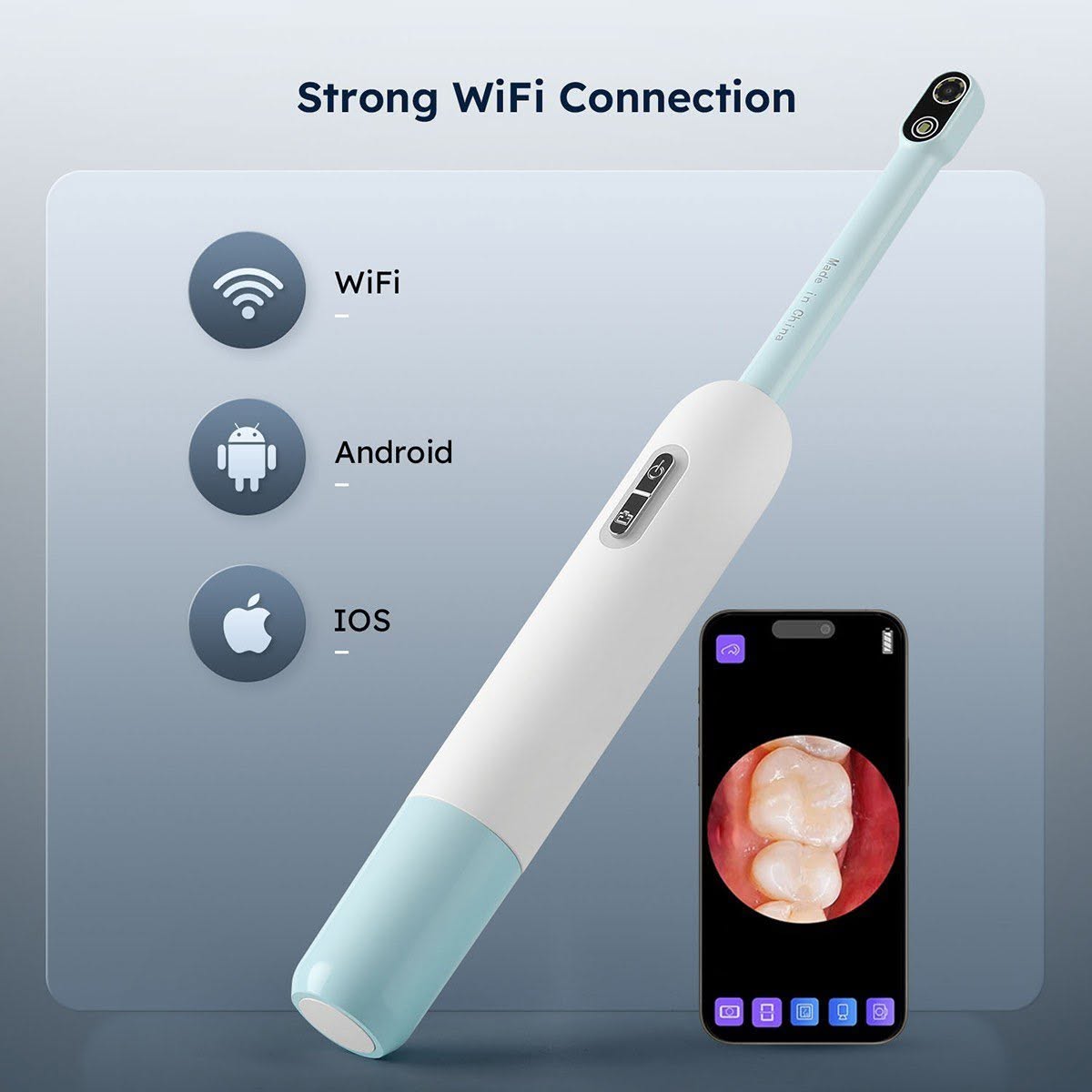 WiFi интраорална камера със 7 LED светлини - Image 2